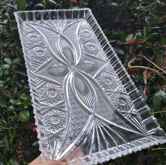 Vintage Lucite Tray MCM Vanity Platter Mid Century Modern Clear Acrylic Plastic - Picture 12 of 16